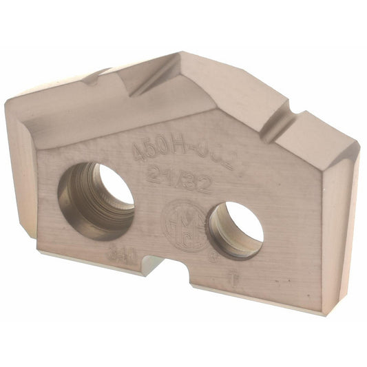 Allied Machine and Engineering 450H-0021 Spade Drill Insert 21/32" Dia, Seat Size 0, Cobalt, 132 deg Point