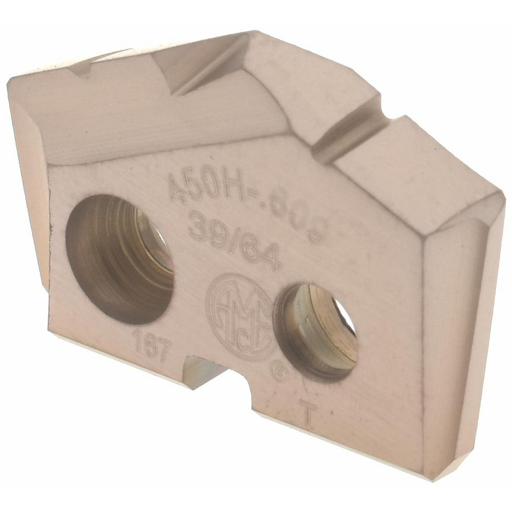 Allied Machine and Engineering 450H-.609 Spade Drill Insert 39/64" Dia, Seat Size 0, Cobalt, 132 deg Point