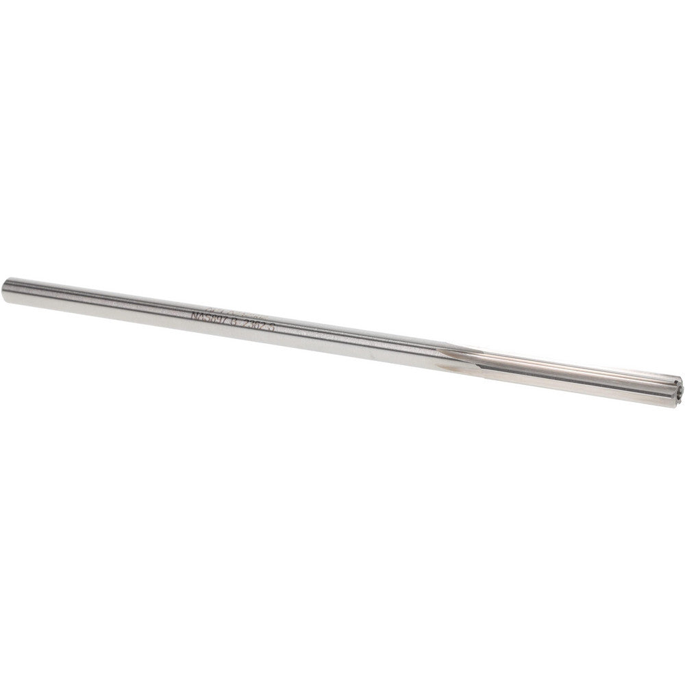 Alvord Polk 00316 Chucking Reamer 0.2362" Dia, 6" OAL, 1-1/2" Flute Length, Straight Flute, Straight-Cylindrical Shank, Cobalt Steel