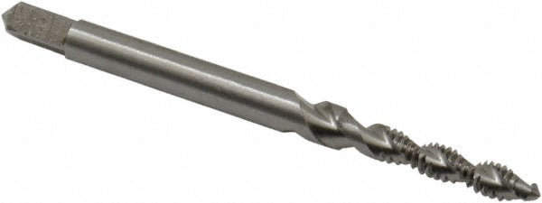 Value Collection MSC-04609442 Spiral Flute Tap #4-40 UNC, 2 Flutes, Modified Bottoming, 2B/3B Class of Fit, High Speed Steel, Bright/Uncoated
