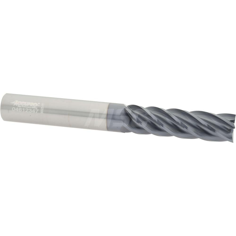 Accupro 95168352 Square End Mill 5/8" Dia, 2-1/4" LOC, 5 Flute, Solid Carbide