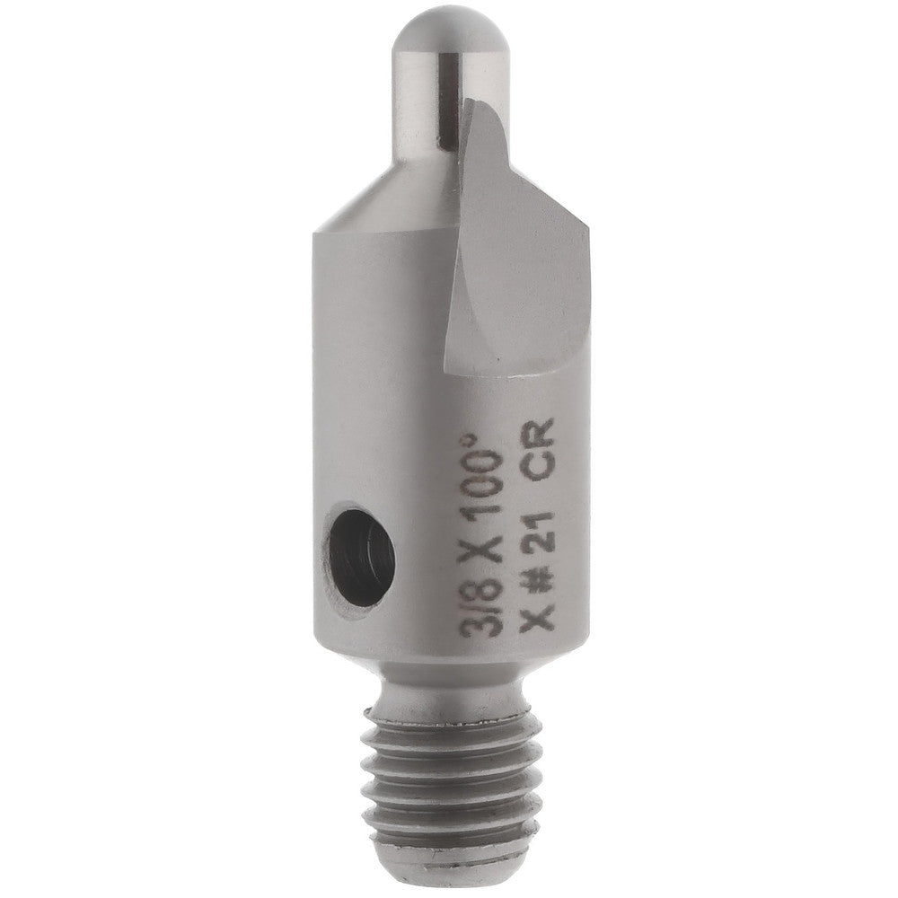 CRAIG TOOLS INC. 150-2-100-.1590 2-1/2" OAL, 3/8" Head Dia, 2 Flute, 100&deg Incl Angle, Integral Pilot, Adjustable Stop Countersink