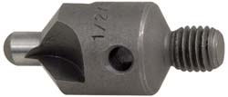 CRAIG TOOLS INC. 152-3-100-.1610 2-1/2" OAL, 1/2" Head Dia, 3 Flute, 100&deg Incl Angle, Integral Pilot, Adjustable Stop Countersink