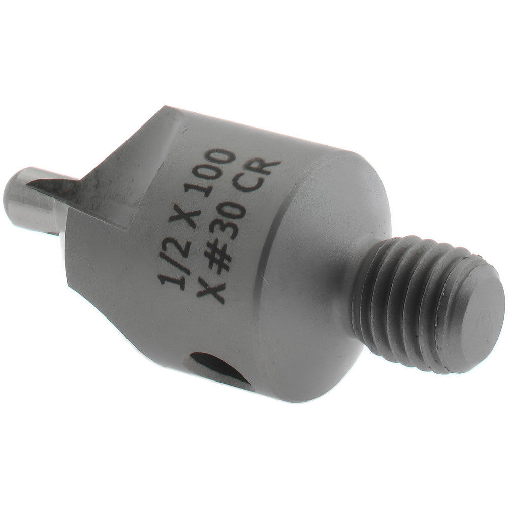 CRAIG TOOLS INC. 152-3-100-.1285 2-1/2" OAL, 1/2" Head Dia, 3 Flute, 100&deg Incl Angle, Integral Pilot, Adjustable Stop Countersink