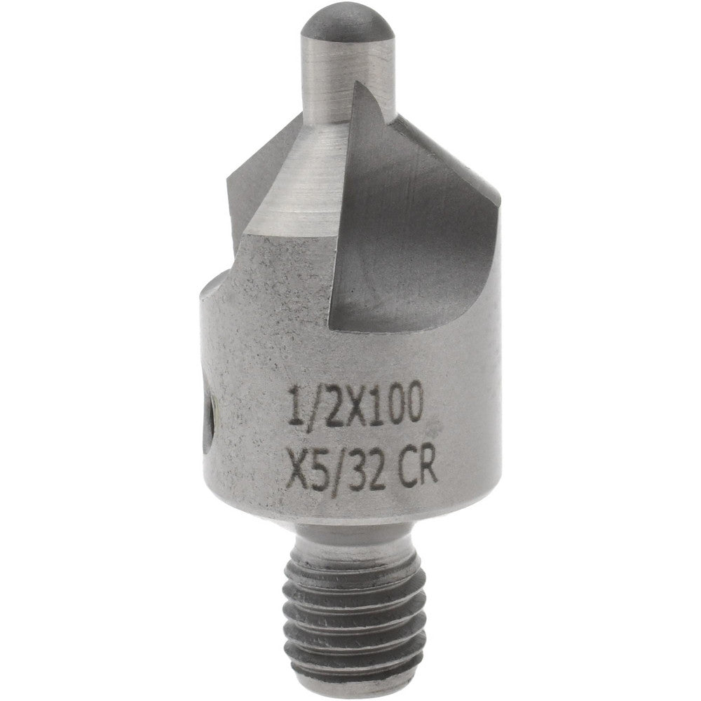 CRAIG TOOLS INC. 152-3-100-.1562 2-1/2" OAL, 1/2" Head Dia, 3 Flute, 100&deg Incl Angle, Integral Pilot, Adjustable Stop Countersink
