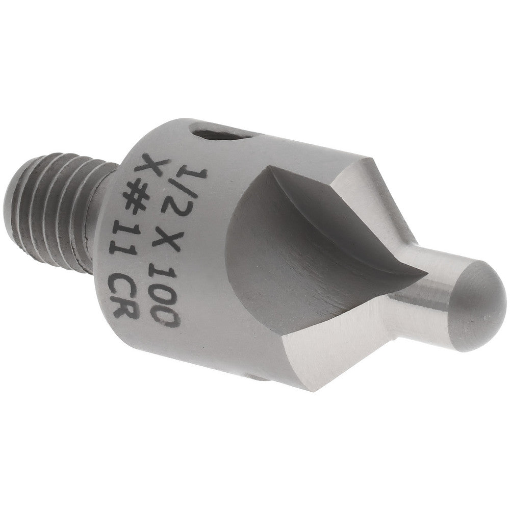 CRAIG TOOLS INC. 152-3-100-.1910 2-1/2" OAL, 1/2" Head Dia, 3 Flute, 100&deg Incl Angle, Integral Pilot, Adjustable Stop Countersink