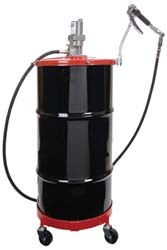 Lincoln 4417 Air-Operated Drum Pump 401, 5 cu in/min, Grease Lubrication, Aluminum