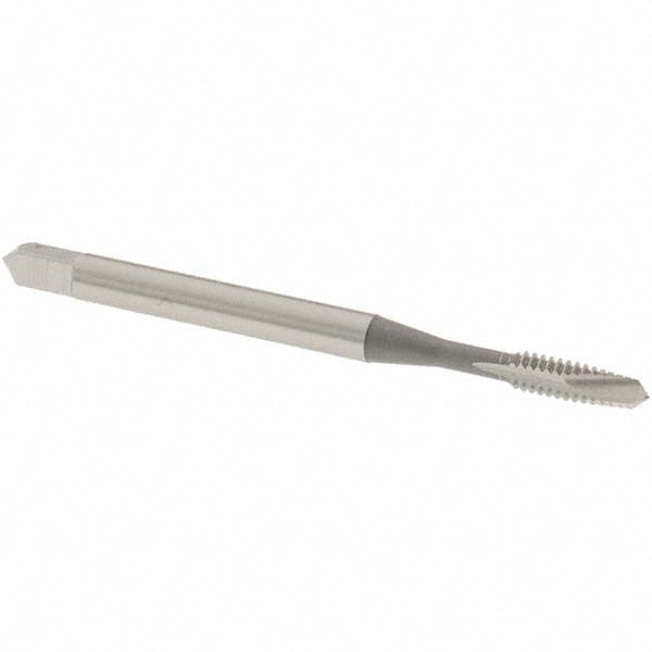 OSG 2880000 Spiral Point Tap #4-40 UNC, 2 Flutes, Plug Chamfer, 3B Class of Fit, HSS, Bright/Uncoated Coated