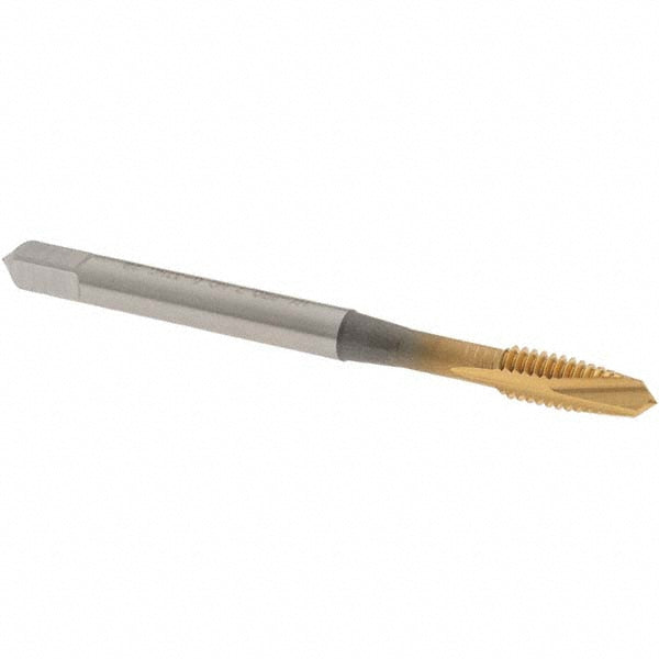 OSG 2885305 Spiral Point Tap #8-32 UNC, 2 Flutes, Plug Chamfer, 2B Class of Fit, HSS, TiN Coated