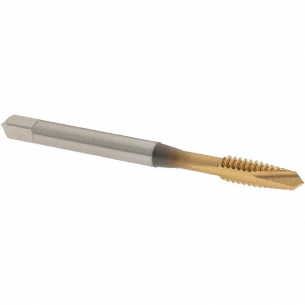 OSG 2885405 Spiral Point Tap #10-24 UNC, 2 Flutes, Plug Chamfer, 2B Class of Fit, HSS, TiN Coated