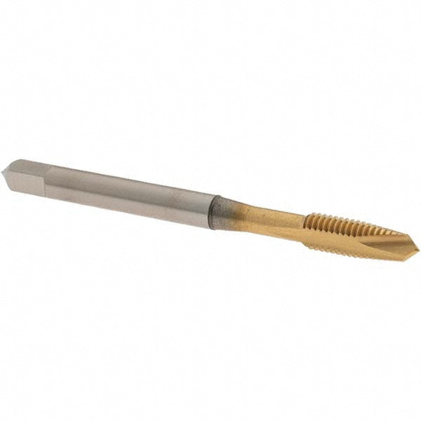 OSG 2888205 Spiral Point Tap M5x0.8 Metric, 2 Flutes, Plug Chamfer, 6H Class of Fit, HSS, TiN Coated