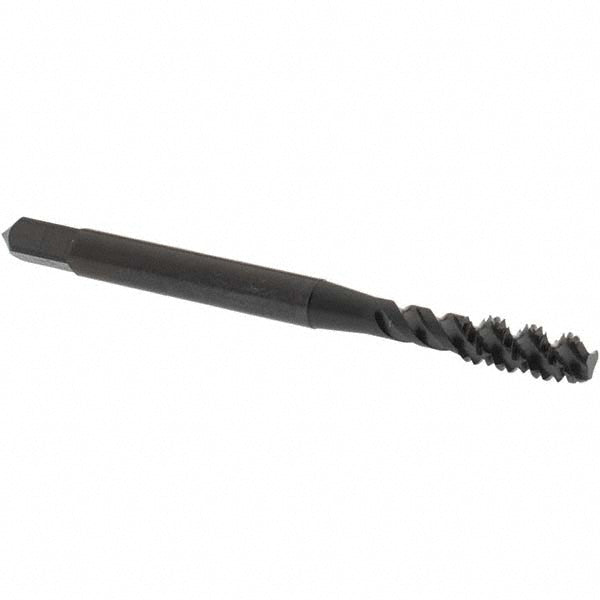 OSG 2985301 Spiral Flute Tap #8-32, UNC, 3 Flute, Bottoming Chamfer, 2B Class of Fit, High-Speed Steel, Oxide Finish