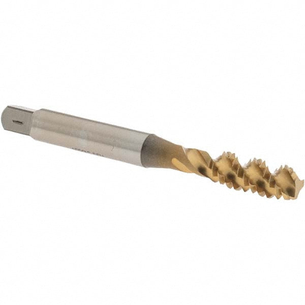 OSG 2985605 Spiral Flute Tap 1/4-20, UNC, 3 Flute, Bottoming Chamfer, 2B Class of Fit, High-Speed Steel, TiN Finish