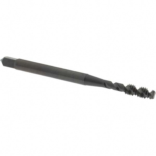 OSG 2986501 Spiral Flute Tap #5-40, UNC, 2 Flute, Bottoming Chamfer, 2B Class of Fit, High-Speed Steel, Oxide Finish