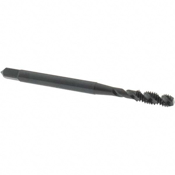 OSG 2986601 Spiral Flute Tap #6-40, UNF, 2 Flute, Bottoming Chamfer, 2B Class of Fit, High-Speed Steel, Oxide Finish