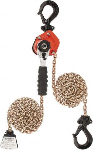 CM 0216 Manual Mini-Ratchet Lever Hoist 1100 lb Capacity, 10' Max Lift
