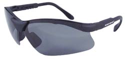 Radians RV01P0ID Safety Glasses Scratch-Resistant, Plastic, Smoke Lenses, Half-Framed