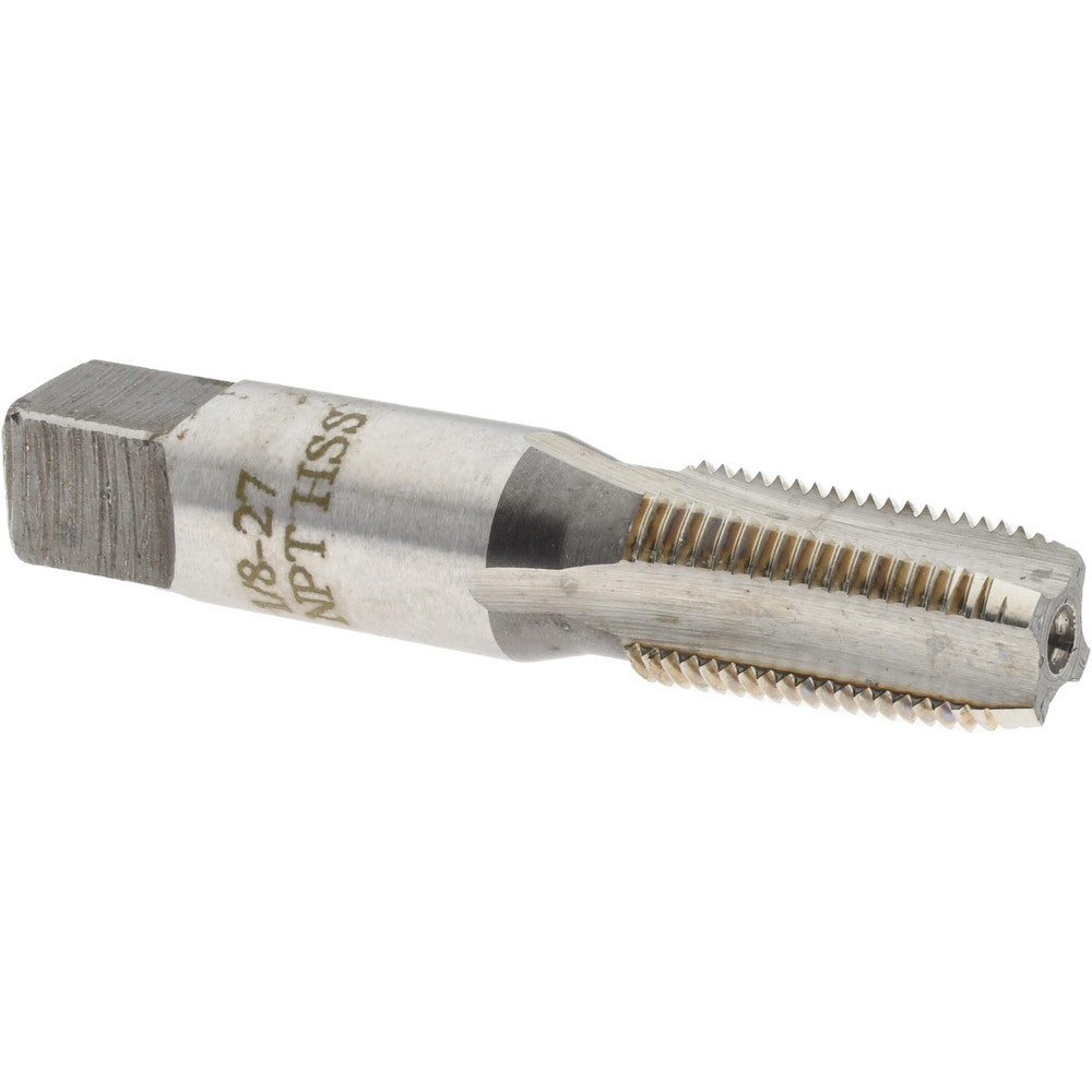 Value Collection MSC-04662029 Standard Pipe Tap 1/8-27, NPT, 4 Flutes, High Speed Steel, Bright/Uncoated