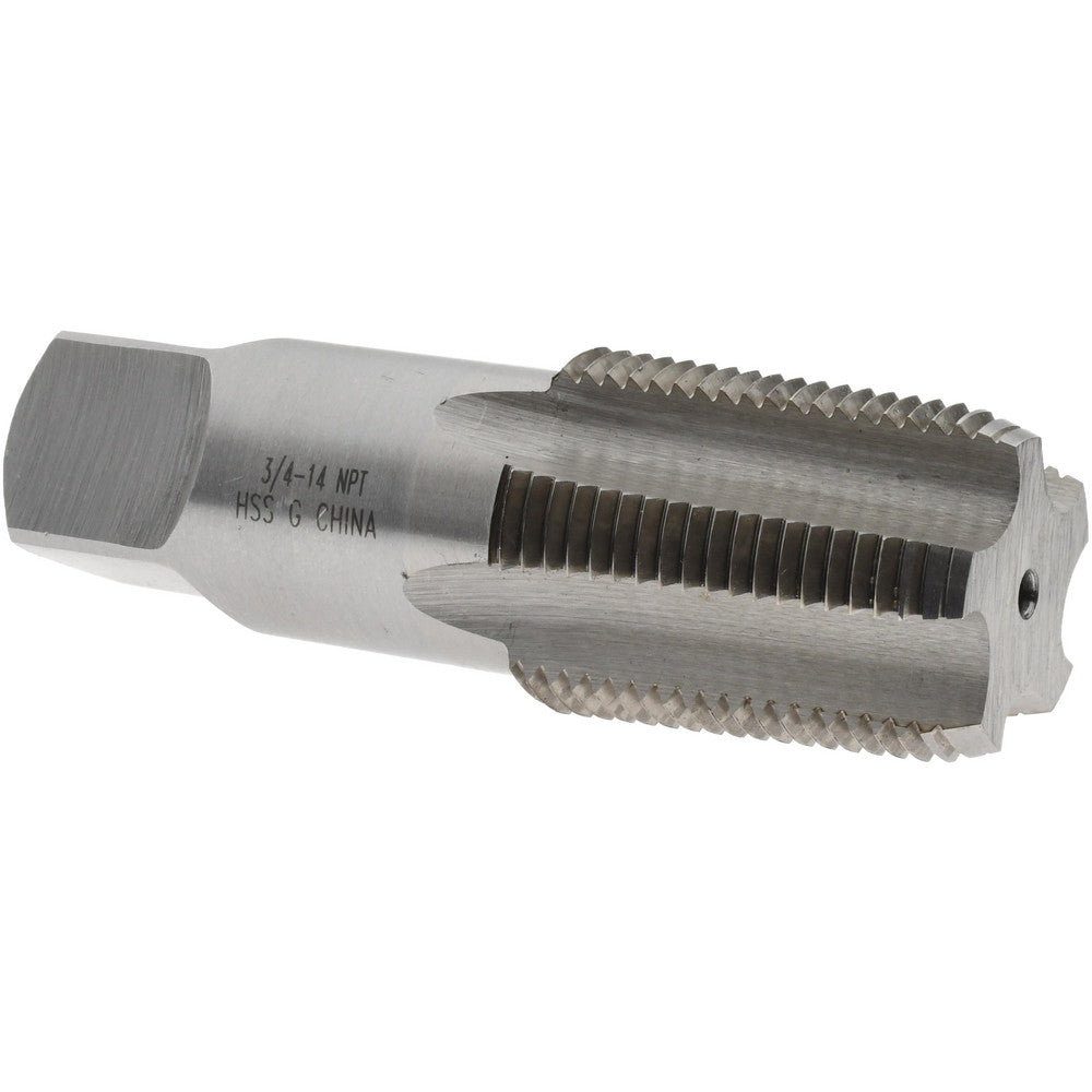 Value Collection MSC-04662078 Standard Pipe Tap 3/4-14, NPT, 5 Flutes, High Speed Steel, Bright/Uncoated