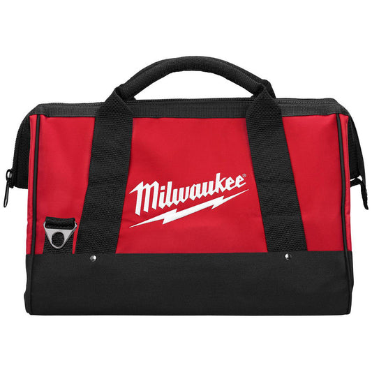 Milwaukee Tool 48-55-3490 Tool Bags & Totes Holder Type Contractor's Bag  Closure Type Zipper  Material Polyester  Color Red Black  Number Of Pockets 1  Width (Inch) 10