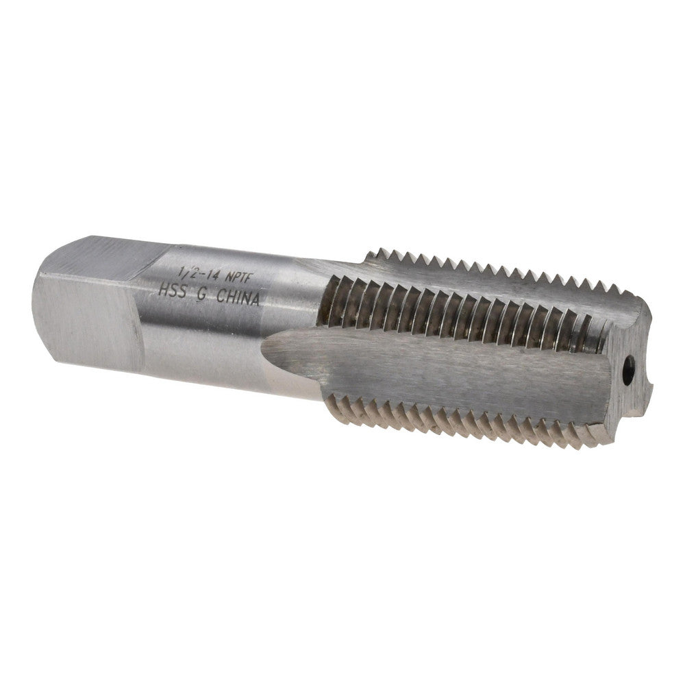 Value Collection MSC-04668059 Standard Pipe Tap 1/2-14, NPTF, 4 Flutes, High Speed Steel, Bright/Uncoated
