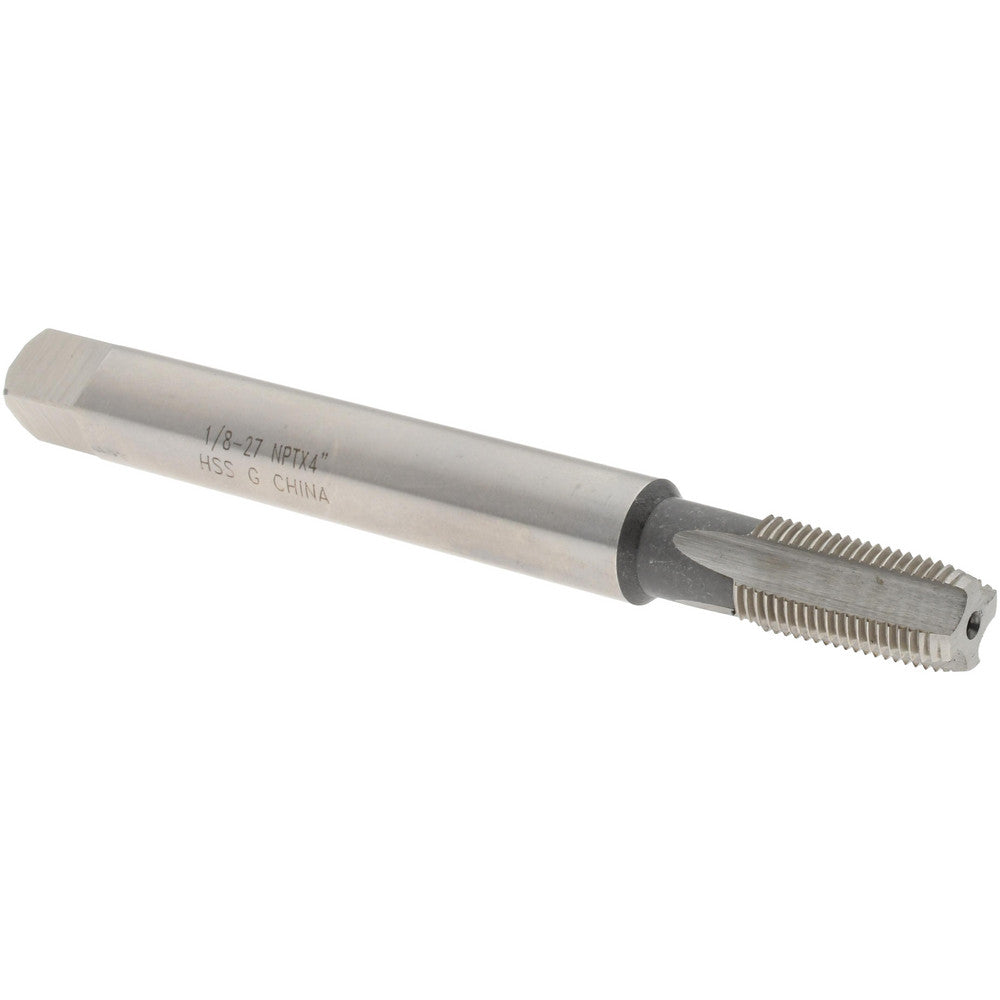 Value Collection MSC-04674024 Extension Pipe Tap 1/8-27 NPT, 4 Flutes, Plug Chamfer, High Speed Steel