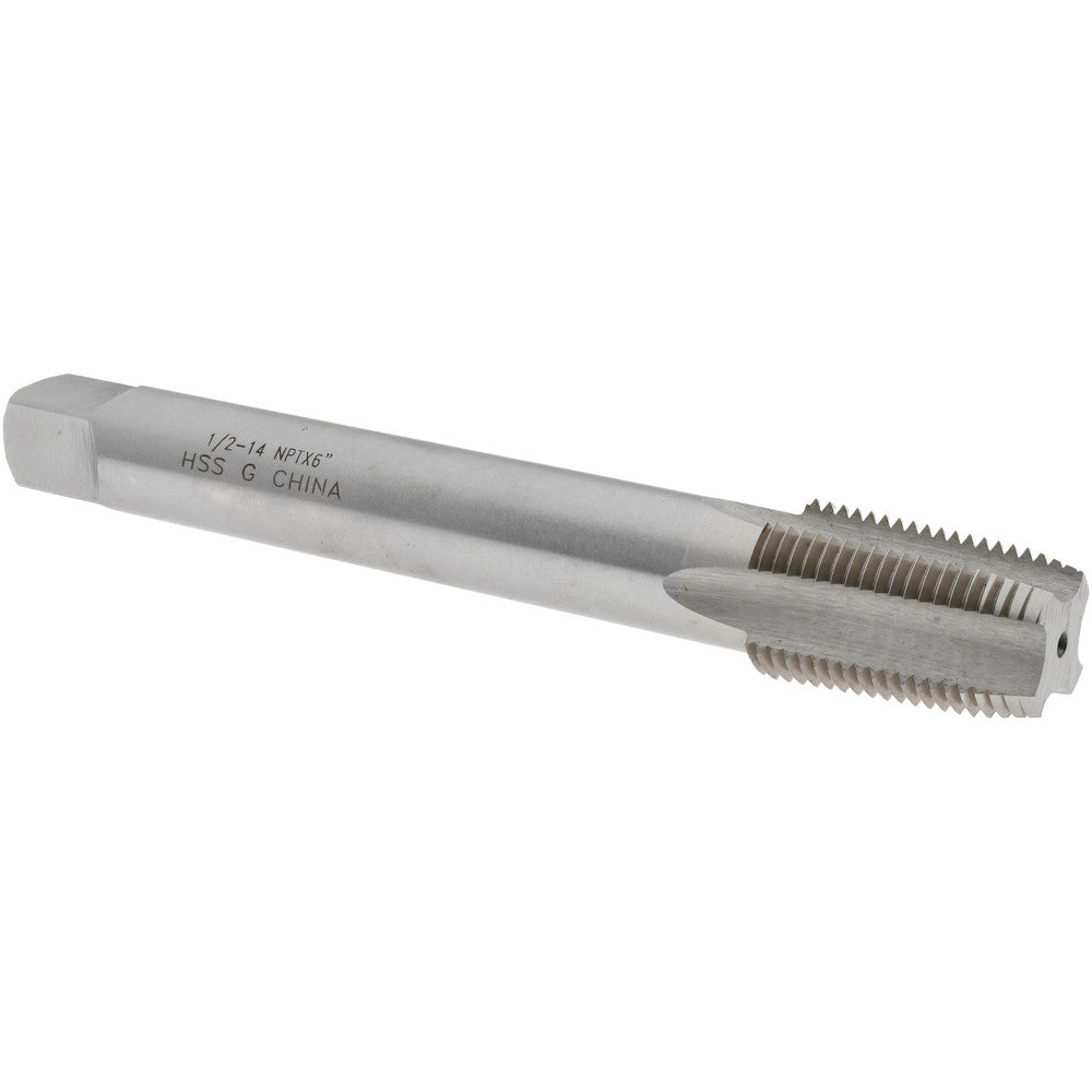 Value Collection MSC-04676052 Extension Pipe Tap 1/2-14 NPT, 4 Flutes, Plug Chamfer, High Speed Steel