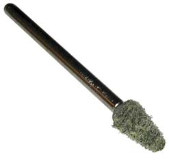 Grier Abrasives B44-N4-17566 Mounted Point 3/8" Thick, 1/8" Shank Dia, B44, Coarse