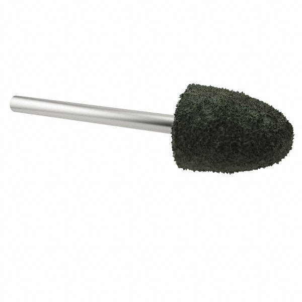 Grier Abrasives B52-N4-17280 Mounted Point 3/8" Head Dia, 3/4" Thick, 1/8" Shank Dia, B52, 60 Grit, Medium
