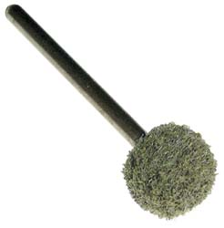 Grier Abrasives B121-N2-17232 Mounted Point 1/2" Thick, 1/8" Shank Dia, B121, Fine