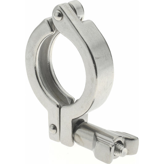 VNE 13MHHM1.5 Sanitary Stainless Steel Pipe Clamp with Wing Nut 1-1/2", Clamp Connection