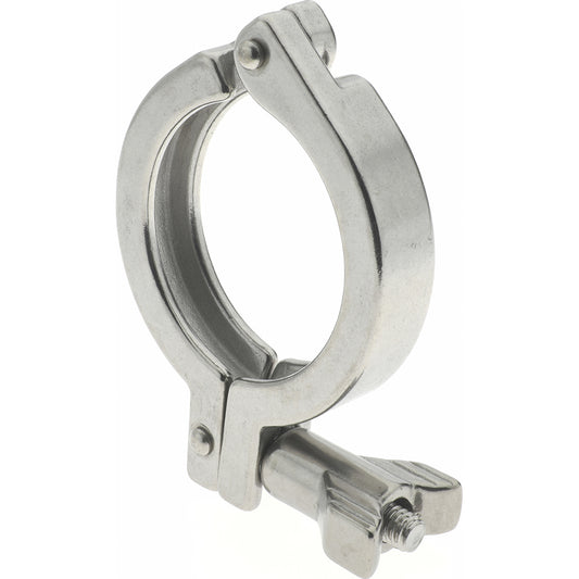 VNE 13MHHM2.0 Sanitary Stainless Steel Pipe Clamp with Wing Nut 2", Clamp Connection