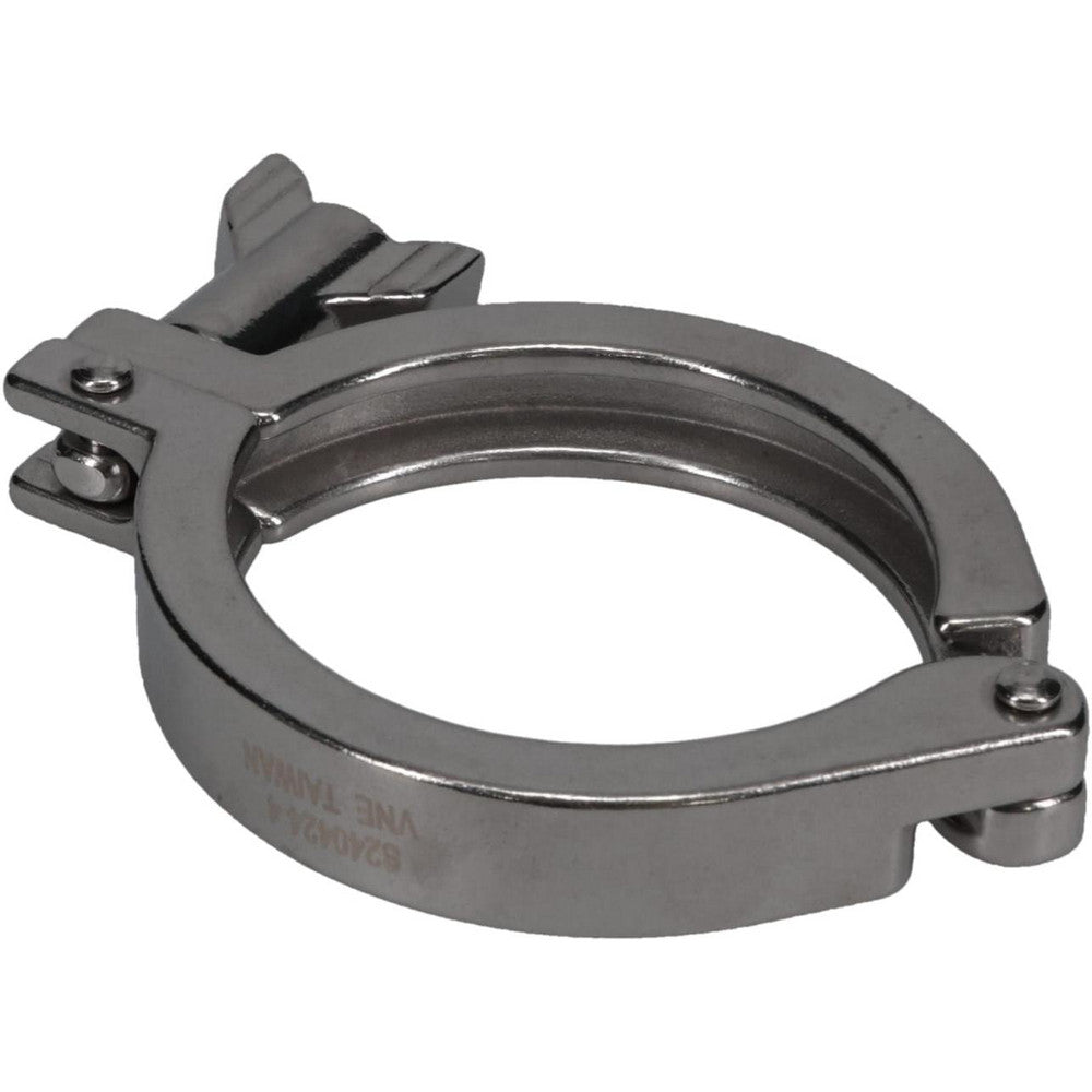 VNE 13MHHM2.5 Sanitary Stainless Steel Pipe Clamp with Wing Nut 2-1/2", Clamp Connection
