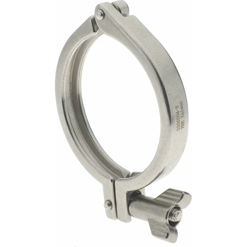 VNE 13MHHM3.0 Sanitary Stainless Steel Pipe Clamp with Wing Nut 3", Clamp Connection