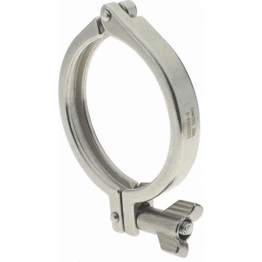 VNE 13MHHM3.0 Sanitary Stainless Steel Pipe Clamp with Wing Nut 3", Clamp Connection