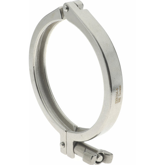 VNE 13MHHM4.0 Sanitary Stainless Steel Pipe Clamp with Wing Nut 4", Clamp Connection