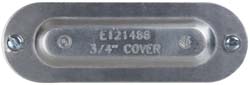 Cooper Crouse-Hinds 250 3/4" Trade, Aluminum Conduit Body Cover Plate