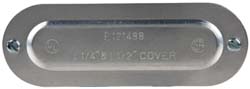 Cooper Crouse-Hinds 450 1-1/4" & 1-1/2" Trade, Aluminum Conduit Body Cover Plate