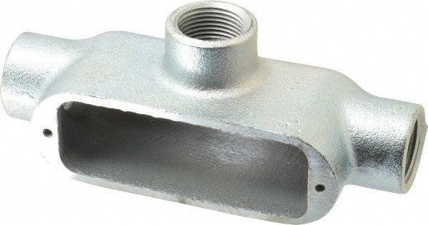 Cooper Crouse-Hinds T75M Form 5, T Body, 3/4" Trade, Rigid Malleable Iron Conduit Body