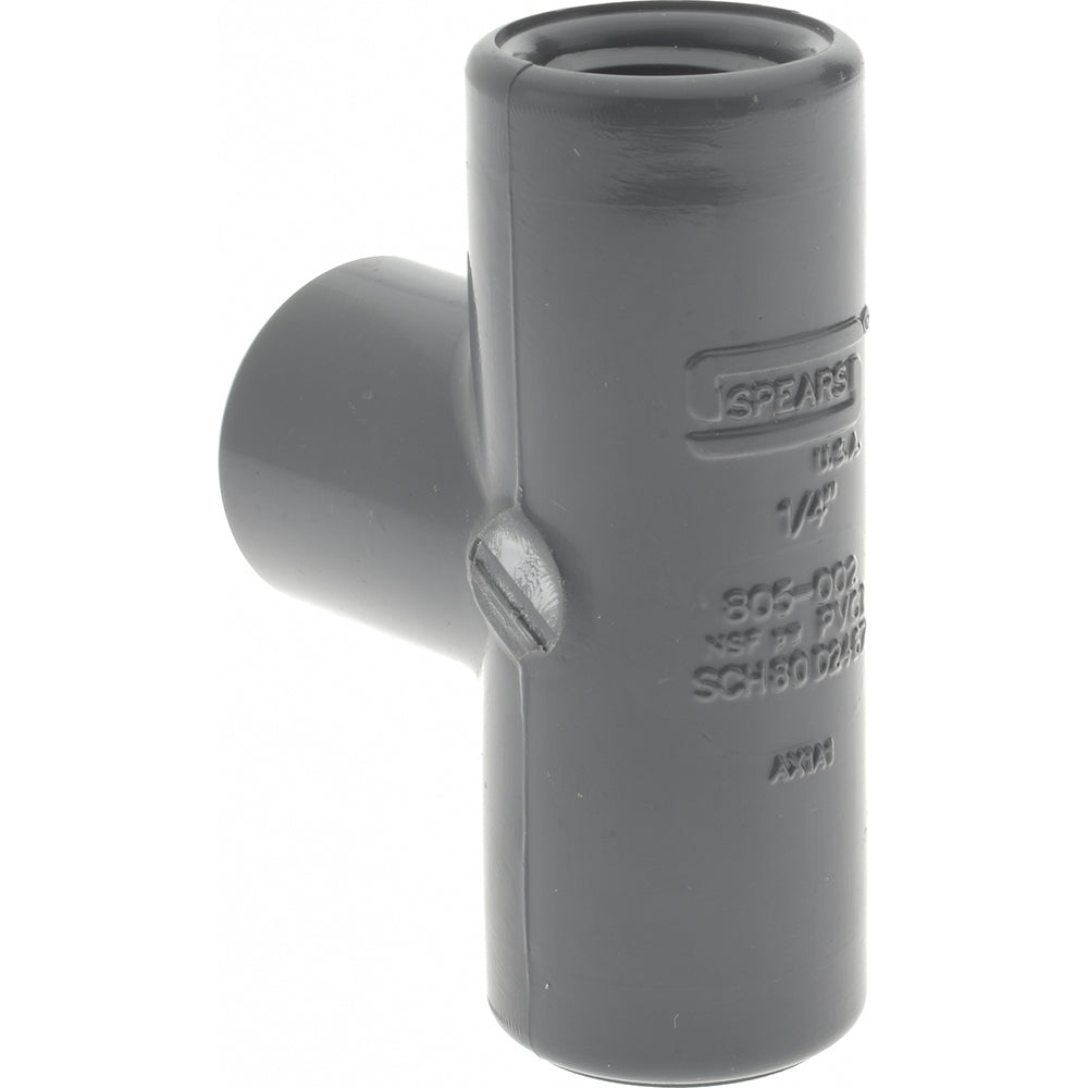 Value Collection 805-002 1/4" PVC Plastic Pipe Tee