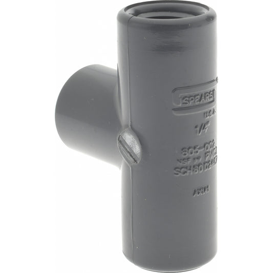 Value Collection 805-002 1/4" PVC Plastic Pipe Tee