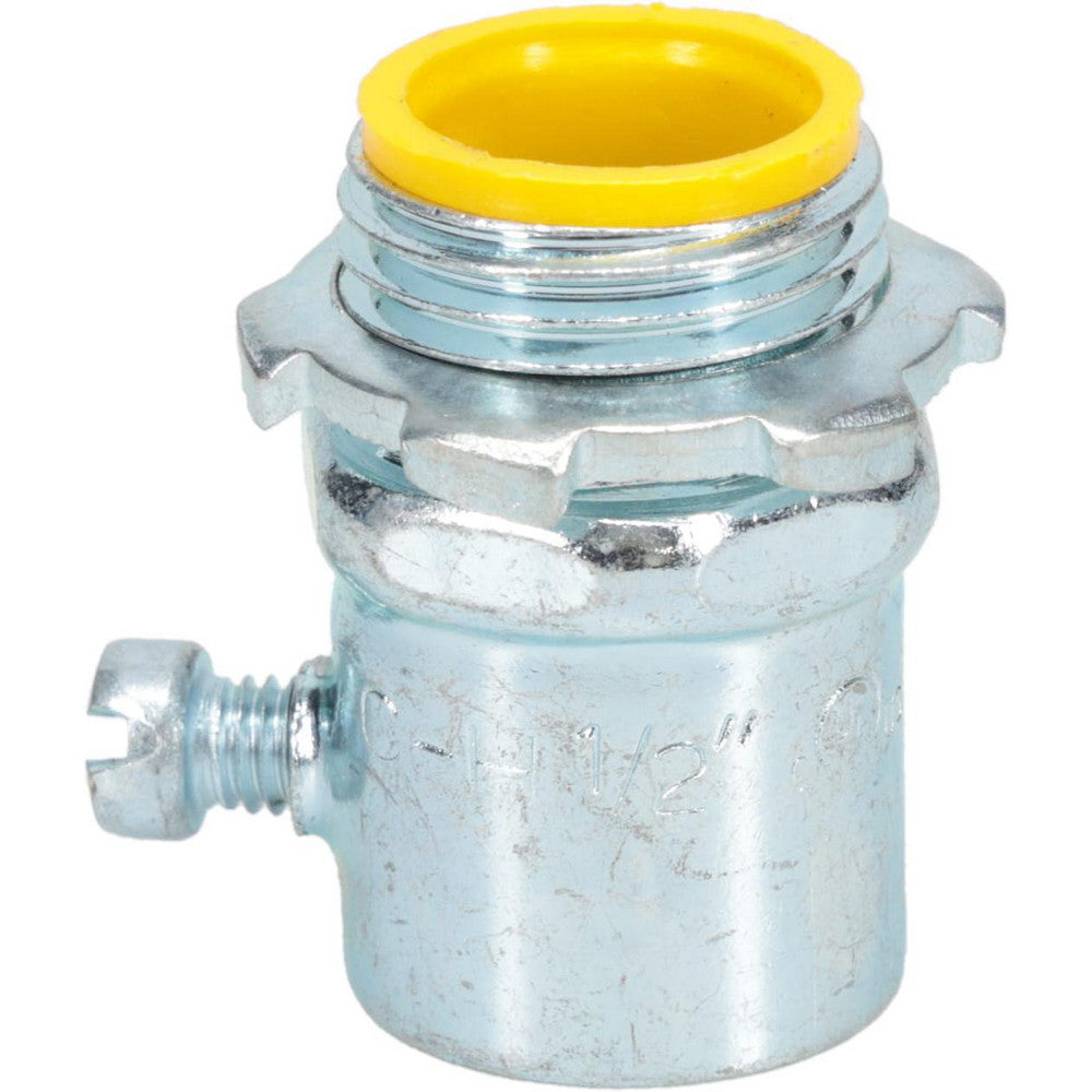 Cooper Crouse-Hinds 1450 Conduit Connector For EMT, Steel, 1/2" Trade Size