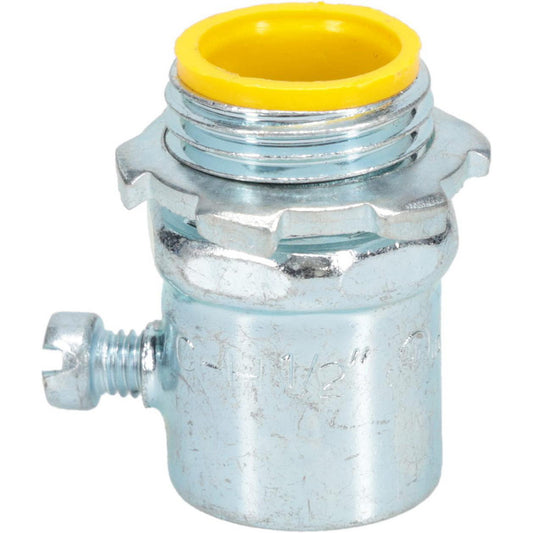 Cooper Crouse-Hinds 1450 Conduit Connector For EMT, Steel, 1/2" Trade Size
