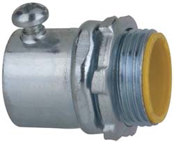 Cooper Crouse-Hinds 1451 Conduit Connector For EMT, Steel, 3/4" Trade Size