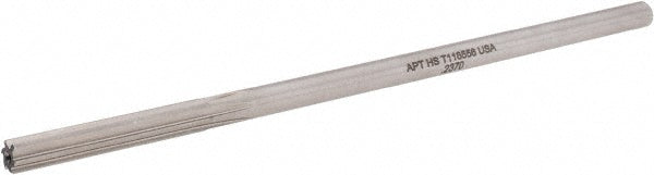 Alvord Polk 10422 Chucking Reamer 0.2370" Dia, 6" OAL, 1-1/2" Flute Length, Straight Flute, Straight-Cylindrical Shank, HSS