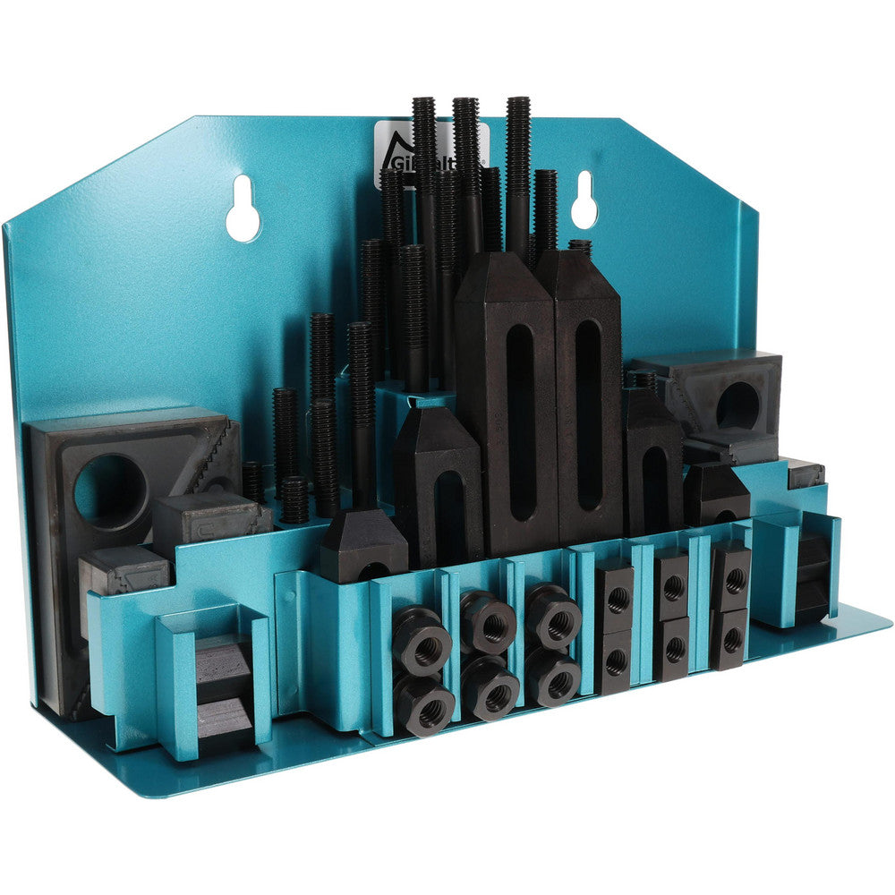Gibraltar 20413G Fixture Clamp Step Block & Clamp Set 52 Pc, 3/8-16 Stud Thread, 1/2" T-Slot, 1" Step Block Width