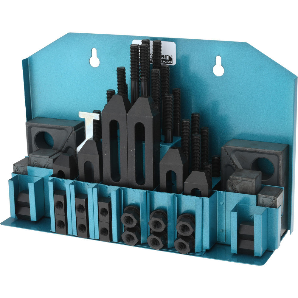 Gibraltar 68001G 52 Piece Fixturing Step Block & Clamp Set with 25mm Step Block, 12mm T-Slot, M10x1.5 Stud Thread
