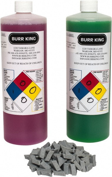 Burr King SK200 Tri-Star Tumbling Media Ceramic Carrier, Ceramic Abrasive