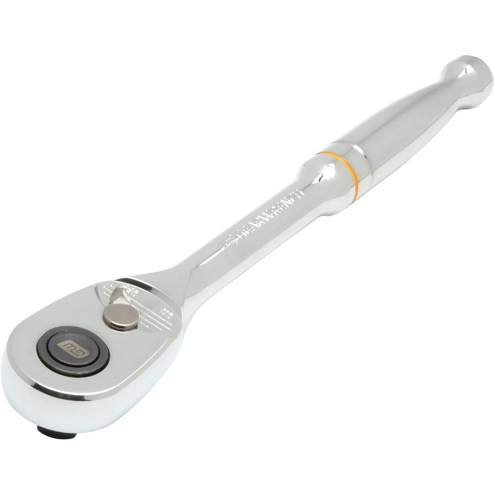 GEARWRENCH 81309T Ratchets Tool Type Quick-Release Ratchet  Drive Size (Inch) 1/2  Head Shape Teardrop  Head Features 4 Deg Arc Swing Reversible  Head Style Reversible  Material Alloy Steel