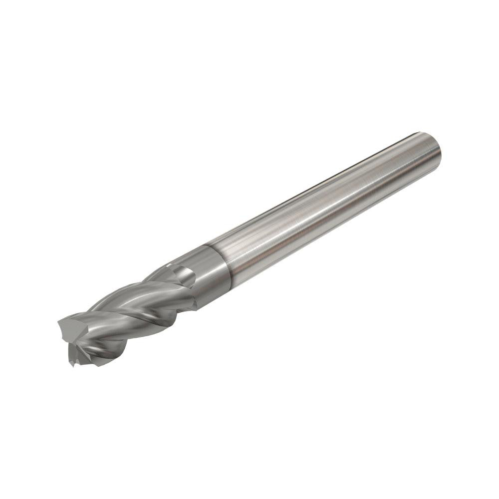 Iscar 5620801 Square End Mill 1/8" Dia, 5/16" LOC, 3 Flute, Solid Carbide